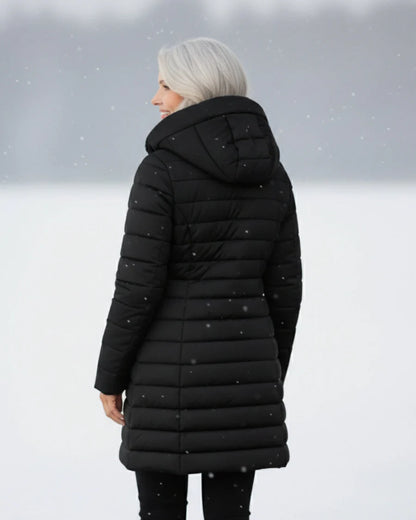 Elena Padded Winter Jacket with Hood – Lightweight Warmth & Everyday Comfort