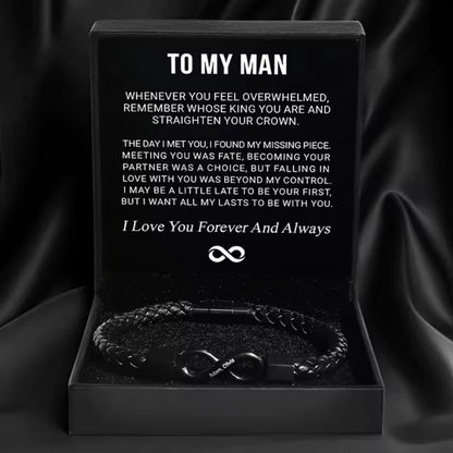 “To My Man" - Infinity Personalized Bracelet